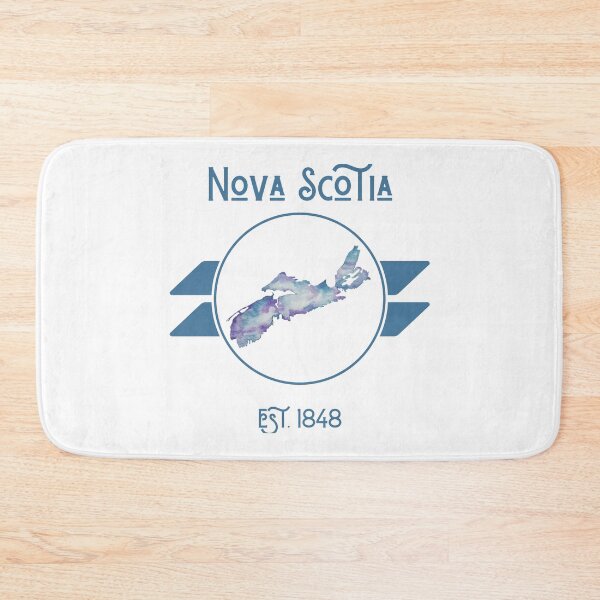 Item preview, Nova Scotia, est. 1848 - watercolor in purple and blue designed and sold by JewelsNova.