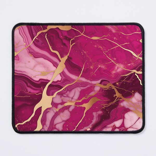 Item preview, Dark Pink Marble with Texture and Gold Flecks designed and sold by BirdsnStuff.