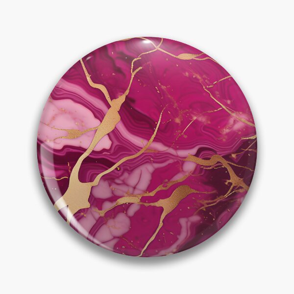 Item preview, Dark Pink Marble with Texture and Gold Flecks  designed and sold by BirdsnStuff.