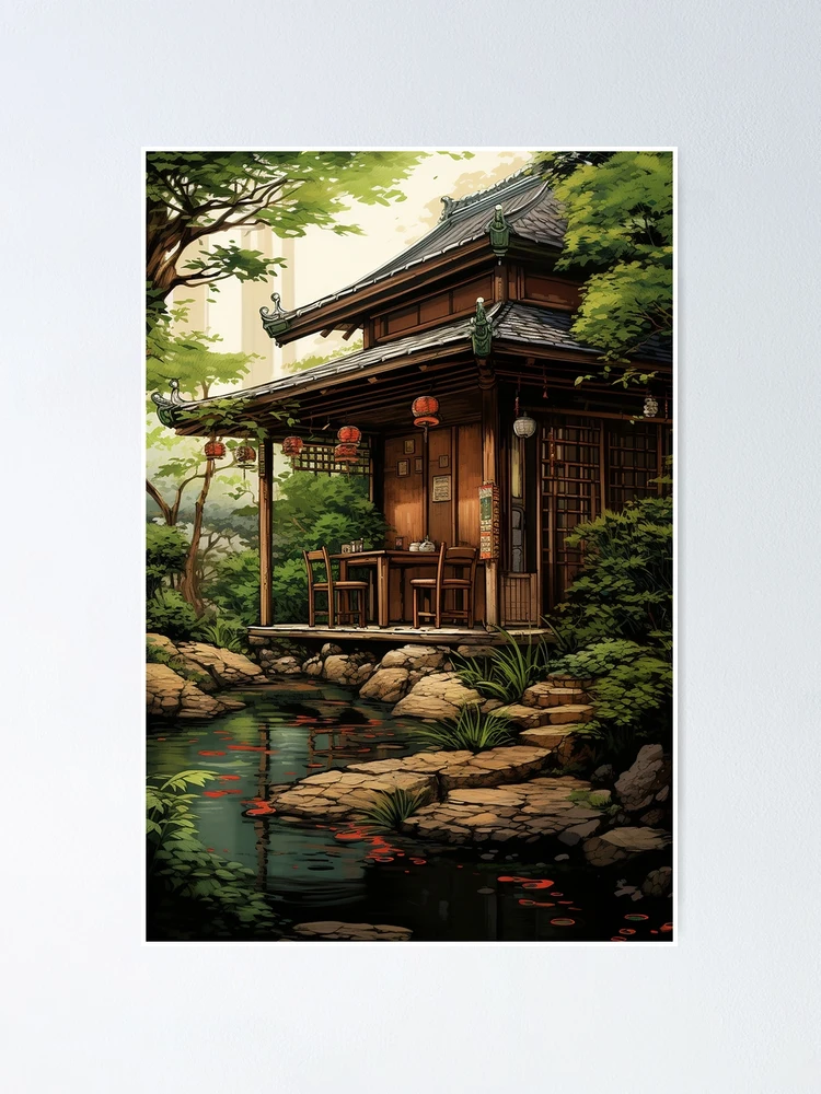 Traditional Japanese tea house | Poster