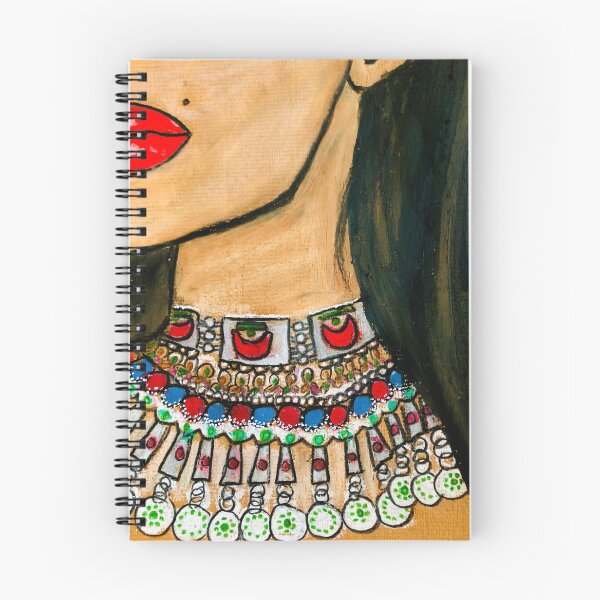 Aperçu de l'œuvre Femme portant des bijoux afghans créée et vendue par ZakiaDanishyar.