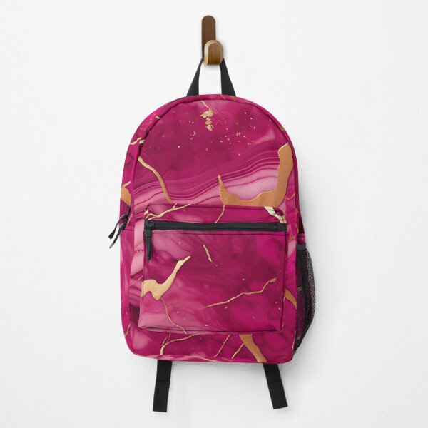 Item preview, Dark Pink Marble with Texture and Gold Flecks designed and sold by BirdsnStuff.
