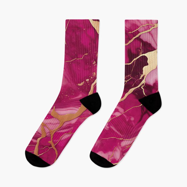 Item preview, Dark Pink Marble with Texture and Gold Flecks  designed and sold by BirdsnStuff.