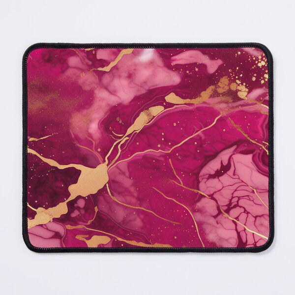 Item preview, Dark Pink Marble with Texture and Gold Flecks designed and sold by BirdsnStuff.