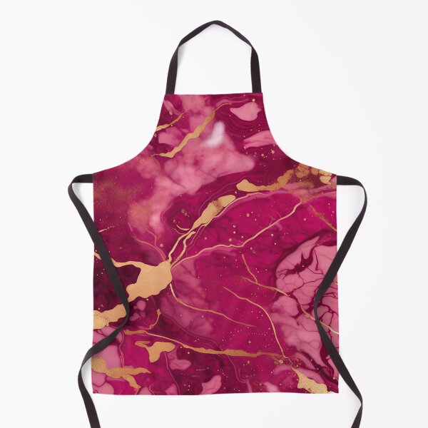 Item preview, Dark Pink Marble with Texture and Gold Flecks designed and sold by BirdsnStuff.