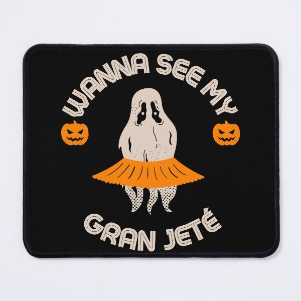 Item preview, Halloween ballerina grand jete funny ghost in tutu designed and sold by Sukis-shop.