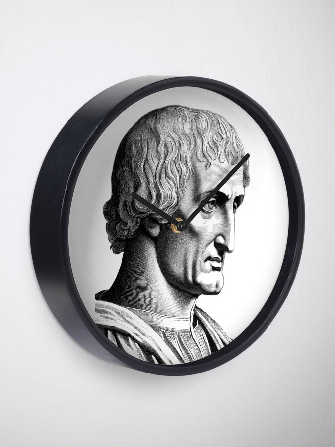 Portrait of Dante Alighieri Clock