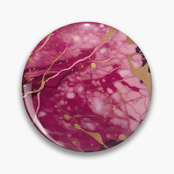 Item preview, Dark Pink Marble with Texture and Gold Flecks  designed and sold by BirdsnStuff.