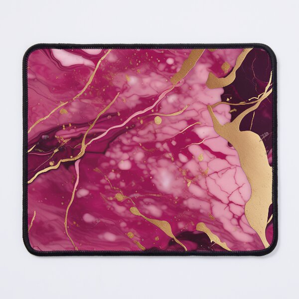Item preview, Dark Pink Marble with Texture and Gold Flecks  designed and sold by BirdsnStuff.