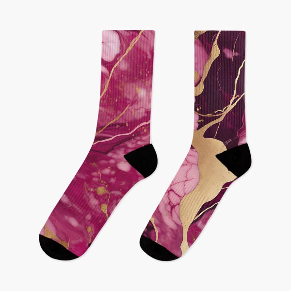 Item preview, Dark Pink Marble with Texture and Gold Flecks  designed and sold by BirdsnStuff.