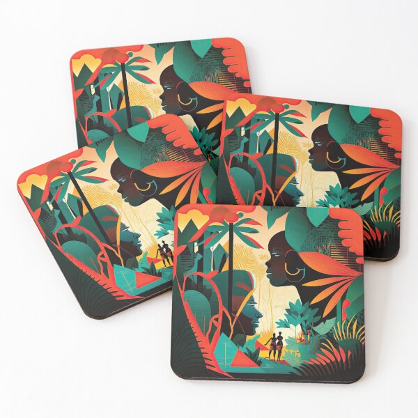 Item preview, African Jungle Bauhaus Design designed and sold by ArtificialGenes.