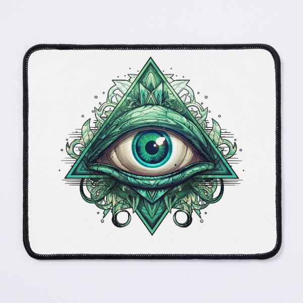 Item preview, All Seeing Eye Illuminati, Masonic, Freemason, Eye of Providence, Secret Society, Esoteric, Mystic, Mysticism, Tattoo Style Design designed and sold by JLyndon.