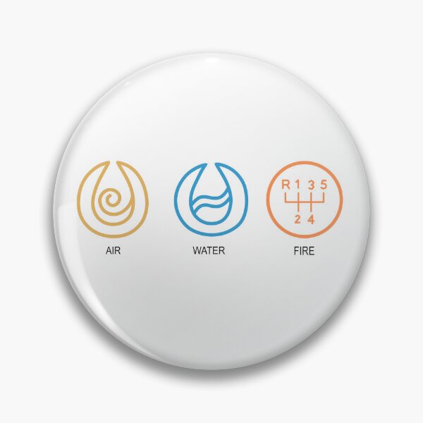 Item preview, Air Water Fire designed and sold by Throttle & Threads.