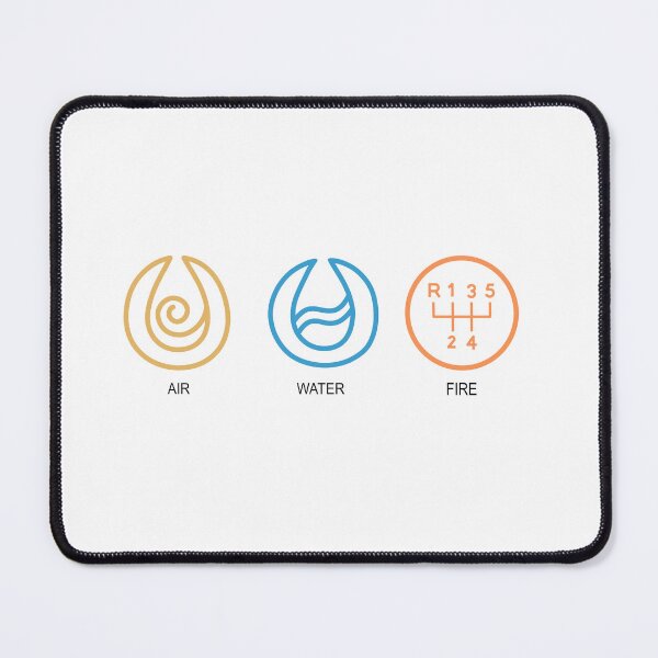 Item preview, Air Water Fire designed and sold by Throttle & Threads.