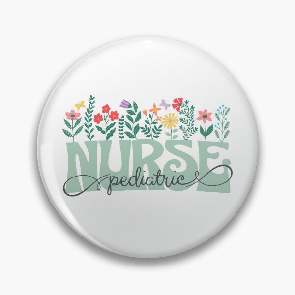 Item preview, Flower Heart Pediatric Nurse designed and sold by ArtByKattie.