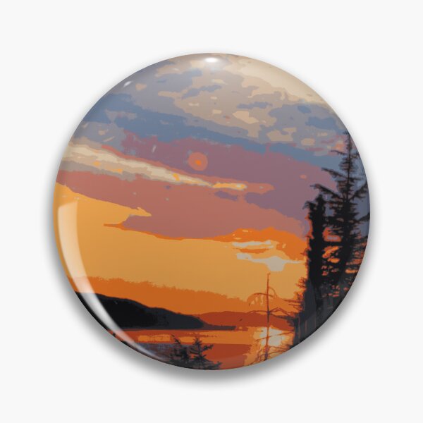 Item preview, Pacific Sunset Art Poster designed and sold by retropenguin.