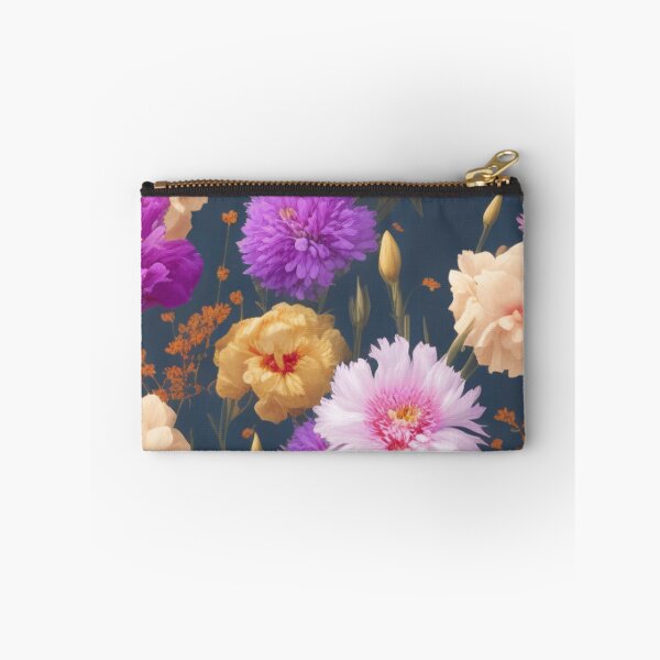 Item preview, Fabulous flowers of red and blue on a golden background designed and sold by asbno19.