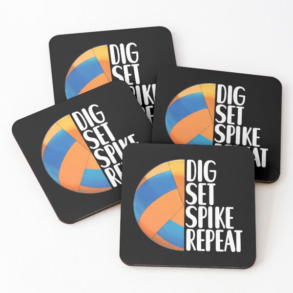 Item preview, Dig Set Spike Repeat design for volleyball fans designed and sold by ChaosEdits.