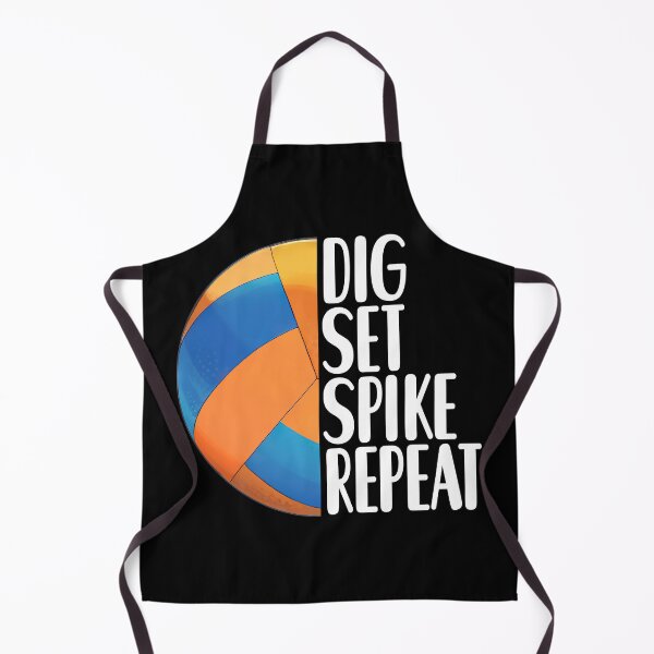 Item preview, Dig Set Spike Repeat design for volleyball fans designed and sold by ChaosEdits.