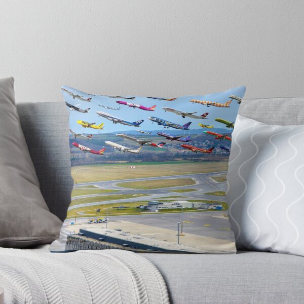 Item preview, Un avion de ligne décolle d'un portrait en couleur composite en time-lapse, impression d'art photographique designed and sold by Jéanpaul  Ferro.