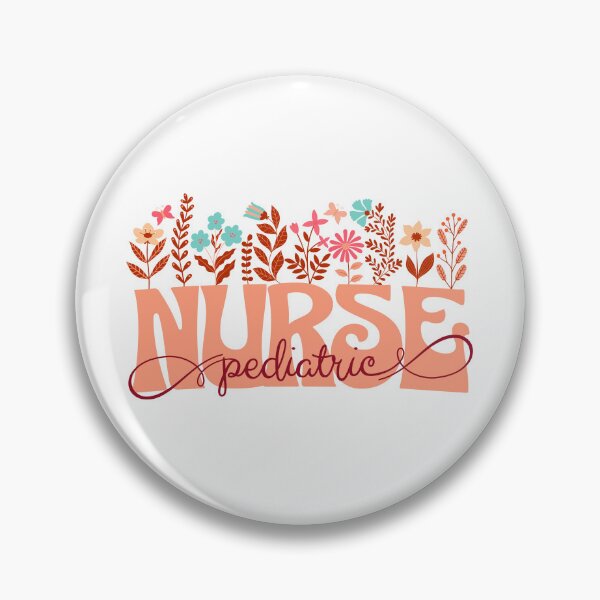 Item preview, Flower Heart Pediatric Nurse designed and sold by ArtByKattie.