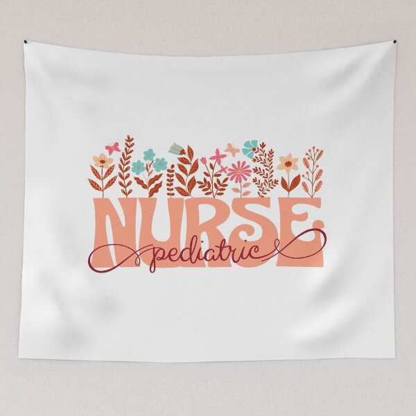 Item preview, Flower Heart Pediatric Nurse designed and sold by ArtByKattie.