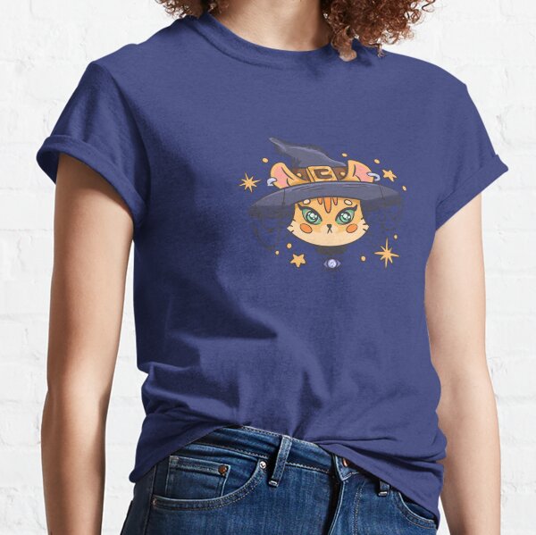 Zauberkätzchen mit Hexenhut Classic T-Shirt