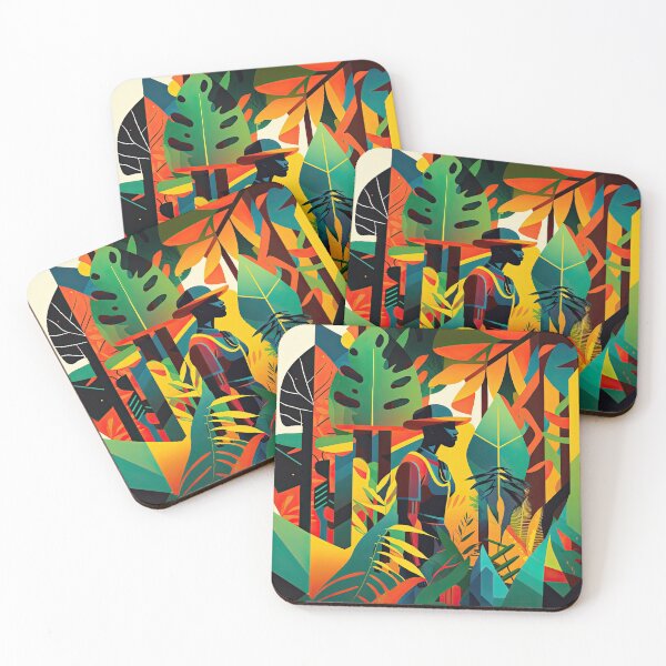 Item preview, African Jungle Bauhaus Design designed and sold by ArtificialGenes.