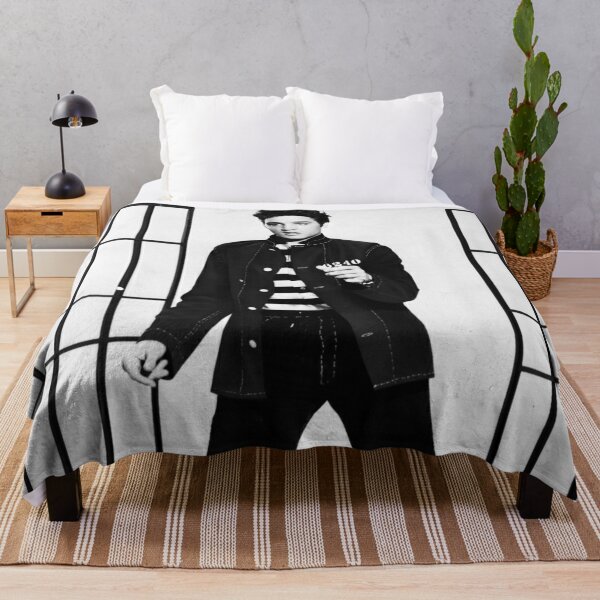 Vintage Elvis Presley Blanket Breathable Cozy Bed Blanket Multiple Sizes  For Adult Kids Teens Well-matched Bedroom Accessories(60x50in 150x125cm)