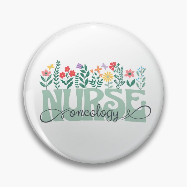 Item preview, Flower Heart Oncology Nurse designed and sold by ArtByKattie.