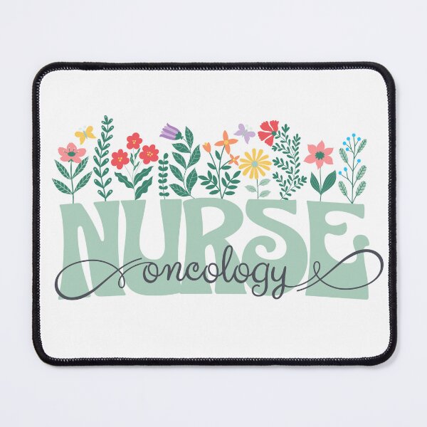Item preview, Flower Heart Oncology Nurse designed and sold by ArtByKattie.