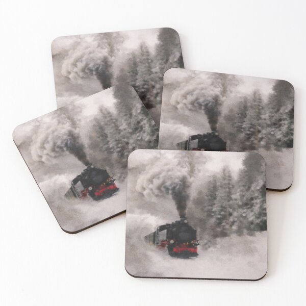 Item preview, Steam Train in the Winter designed and sold by Paint Dream  Style.