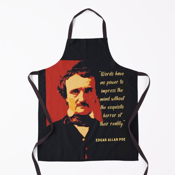 Item preview, Edgar Allan Poe portrait and quote: Words have no power to impress the mind... designed and sold by artbleed.
