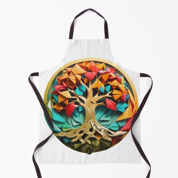 Item preview, Origami Tree Emblem Logo: Vibrant Art Meets Scientific Precision (55) designed and sold by WASjourney.