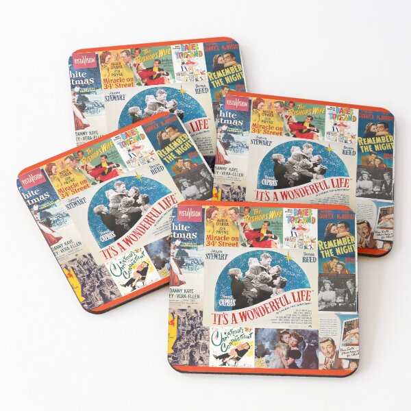 Item preview, Classic Christmas movies: Retro greeting cards, puzzle for classic movie fans of 'It's a Wonderful Life,' "White Christmas' and more designed and sold by Reel Old Movies.