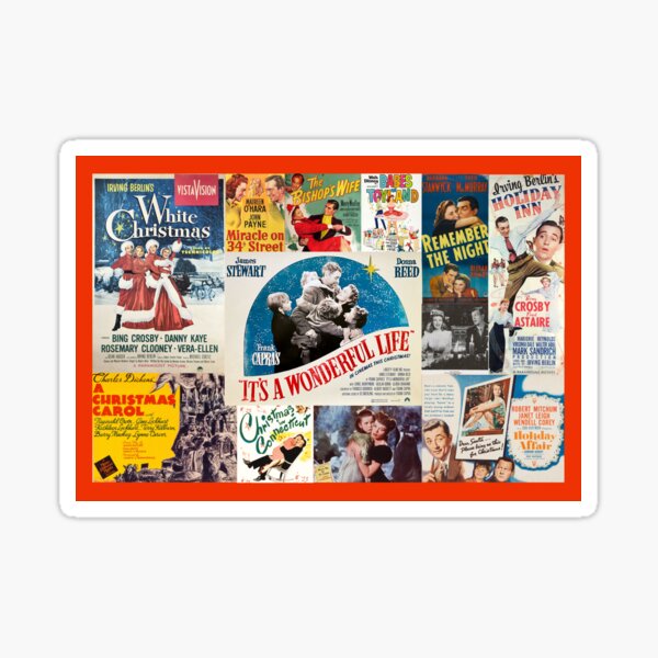 Artikel-Vorschau von Klassische Weihnachtsfilme: Retro-Grußkarten, Puzzle für klassische Filmfans von „It's a Wonderful Life“, „White Christmas“ und mehr, designt und verkauft von Reel Old Movies.