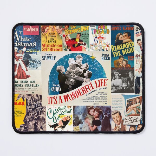 Item preview, Classic Christmas movies: Retro greeting cards, puzzle for classic movie fans of 'It's a Wonderful Life,' "White Christmas' and more designed and sold by Reel Old Movies.