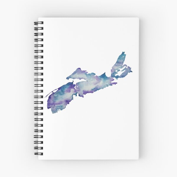 Item preview, Nova Scotia- watercolor in purple and blue designed and sold by JewelsNova.