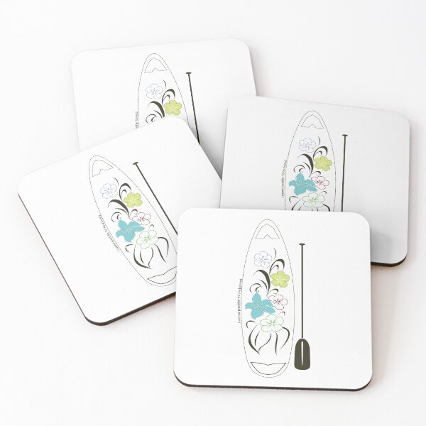 Item preview, Paddle Board Floral Graphic  - I Wanna Paddle 'til I'm Bored. designed and sold by BluebirdPorch.