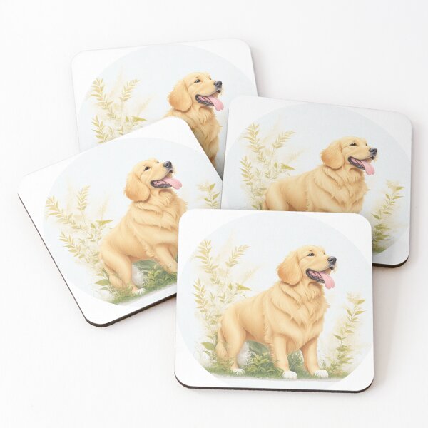 Item preview, Golden Retriever Puppy Campfire Comic Cartoon  designed and sold by Petsthetic.
