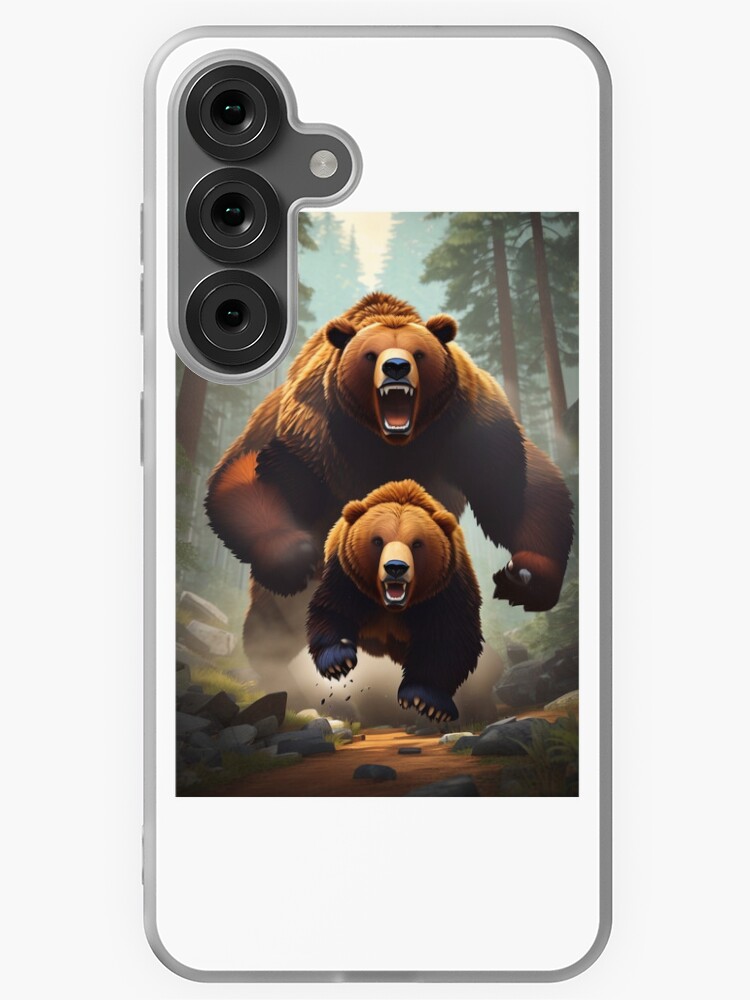 Thumbnail 1 of 4, Samsung Galaxy Phone Case, Bear chasing another bear designed and sold by TeeMugs3.