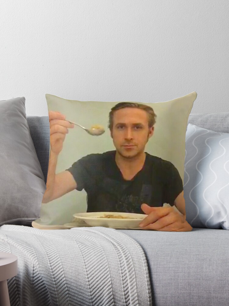 Hey Girl, I'm Ryan Gosling Throw Pillow by Artpoptart