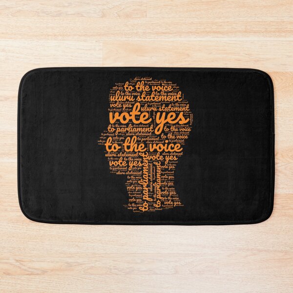 Item preview, Yes to the Voice to Parliament head shape words designed and sold by MK1FashionHub.