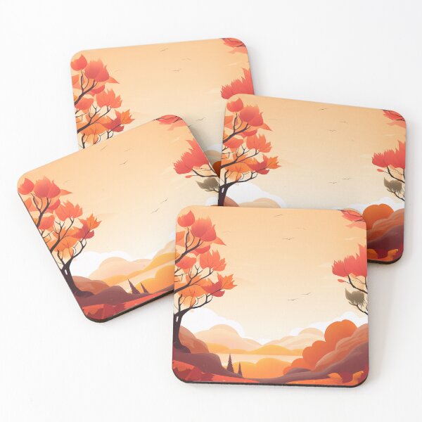 Artikelvorschau, Autumn's Palette: Fall Orange Leaves entworfen und verkauft von Digi-Artsy.