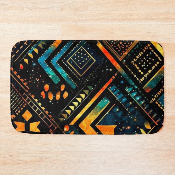 Item preview, Glitter ethnic pattern,red, blue, black, yellow  designed and sold by MoonDesinso.