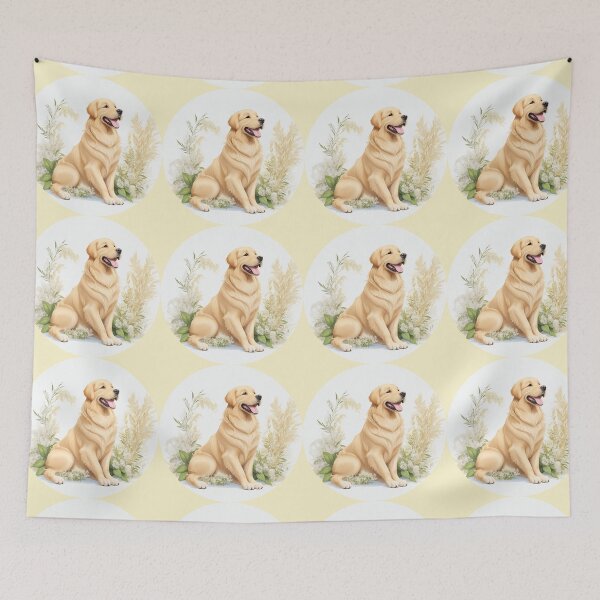 Item preview, Golden Retriever Puppy Campfire Comic Cartoon  designed and sold by Petsthetic.