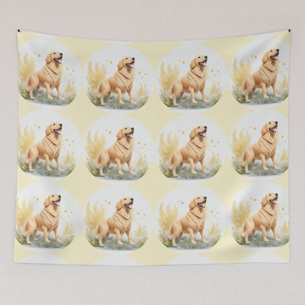 Item preview, Golden Retriever Puppy Campfire Comic Cartoon  designed and sold by Petsthetic.