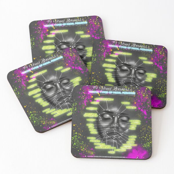 Item preview, Neon Face Piercing Chart designed and sold by Jarrod Vandenberg.