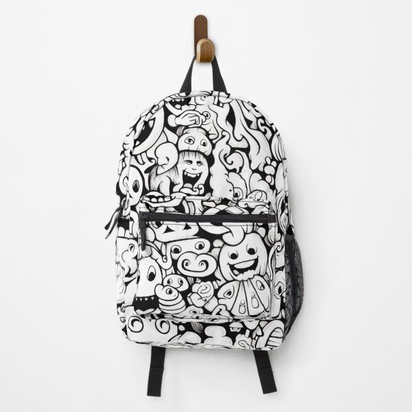 Item preview, Funny monster and aliens black and white designed and sold by LazyLifestyle.