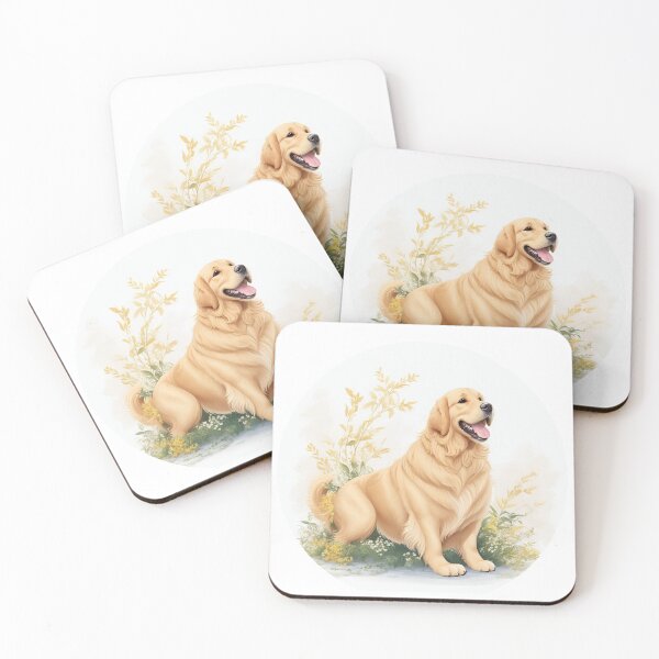 Item preview,   Golden Retriever Puppy Campfire Comic Cartoon  designed and sold by Petsthetic.